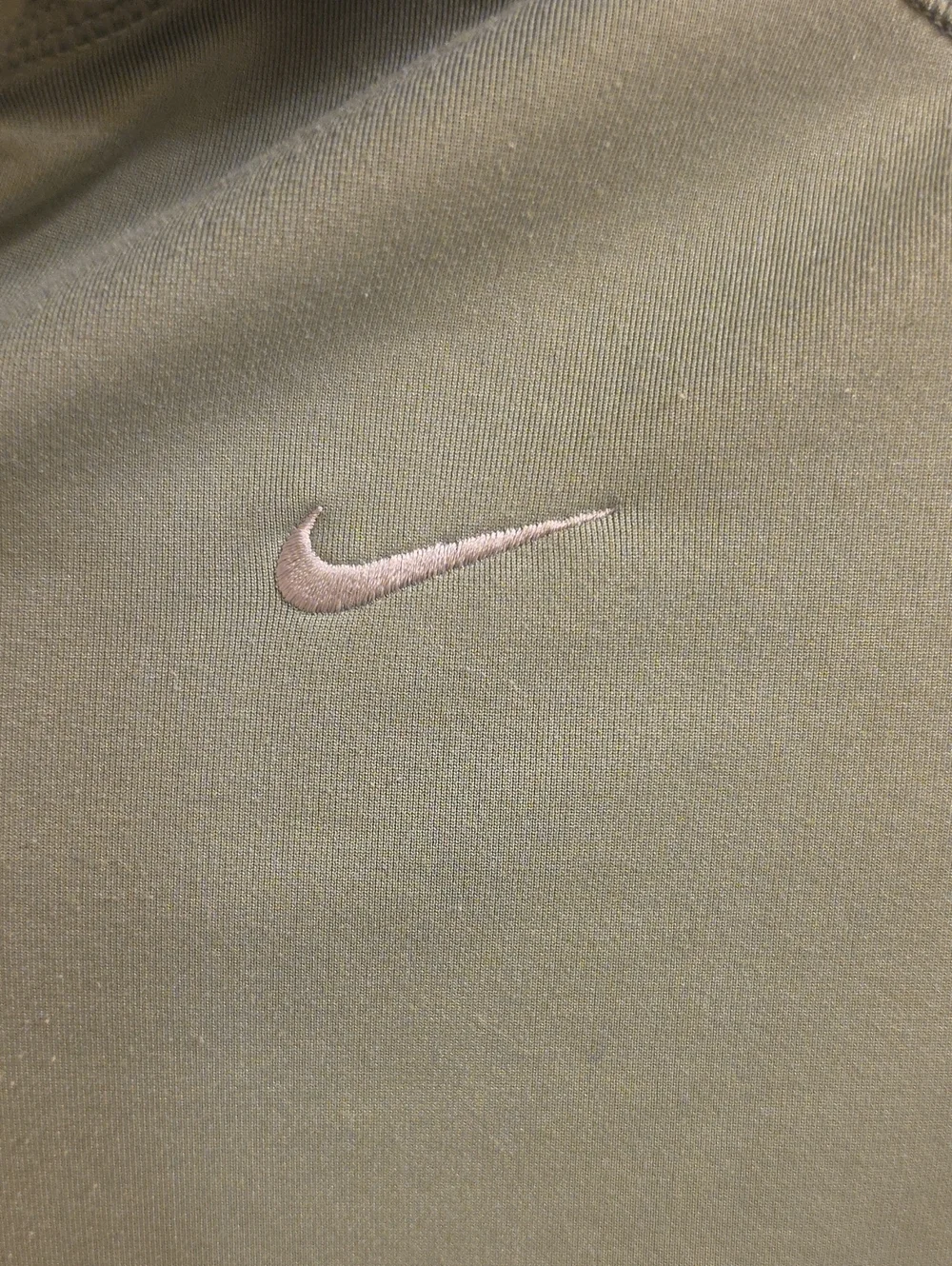 Nike Olive Green Quarter-Zip Hoodie